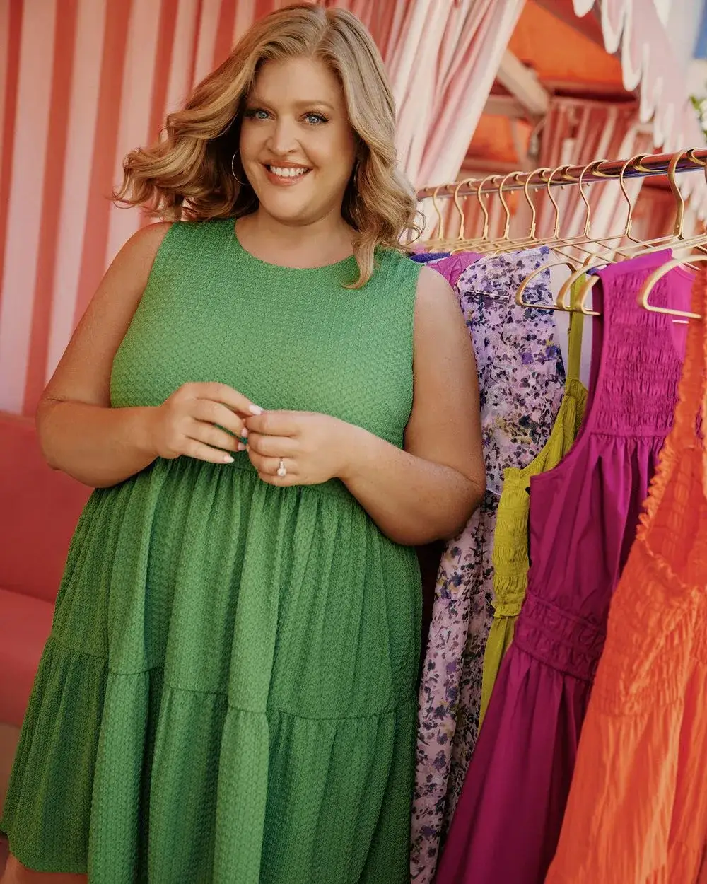 Meredith's Picks - Sleeveless Tiered Swing Dress - Addition Elle