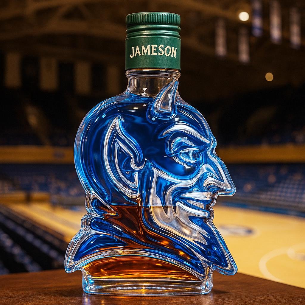 Blue Devil Whiskey Bottle