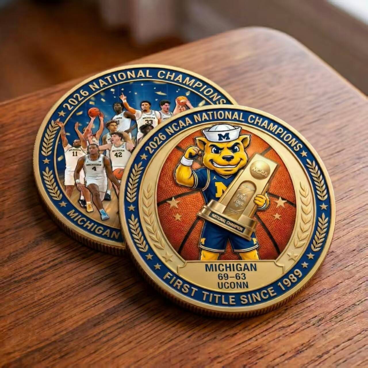 Michigan Men’s Basketball 2026 National Champions Commemorative Coin