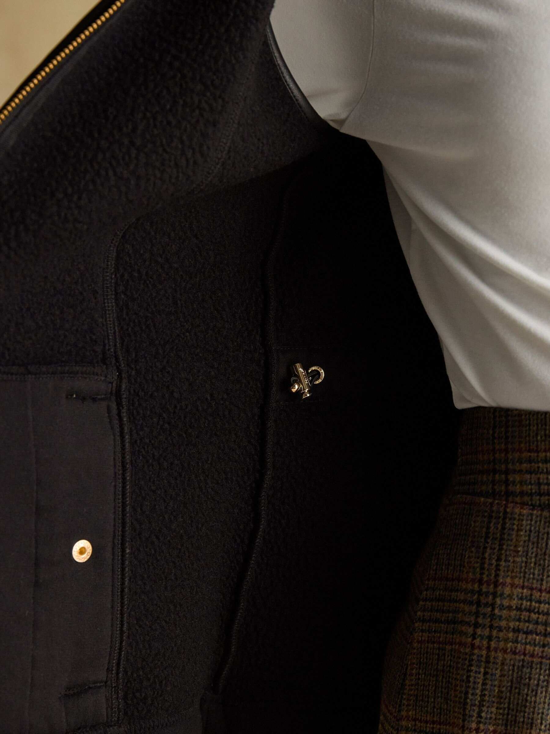 Heritage Black Fleece Gilet