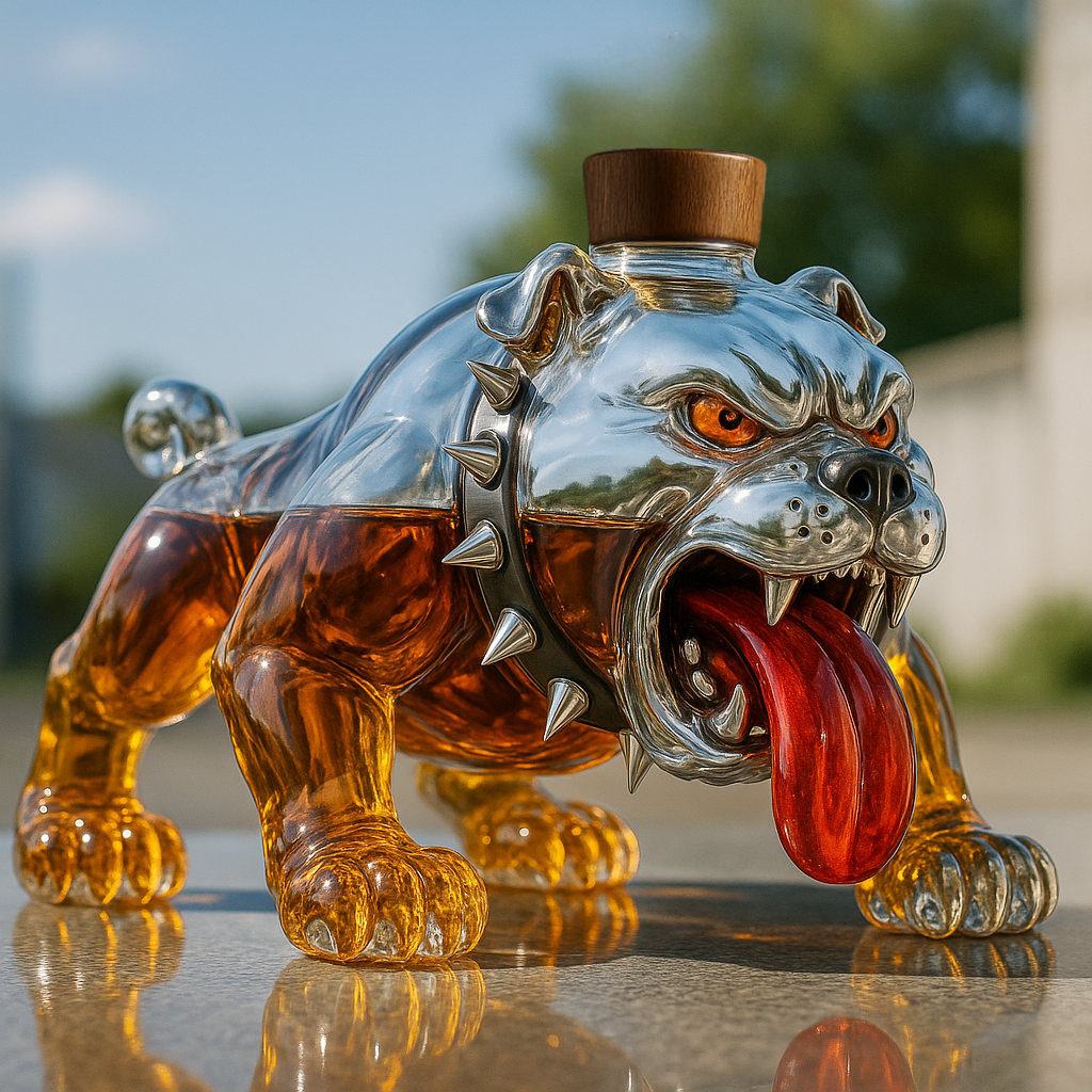 Bulldog Whiskey Bottle