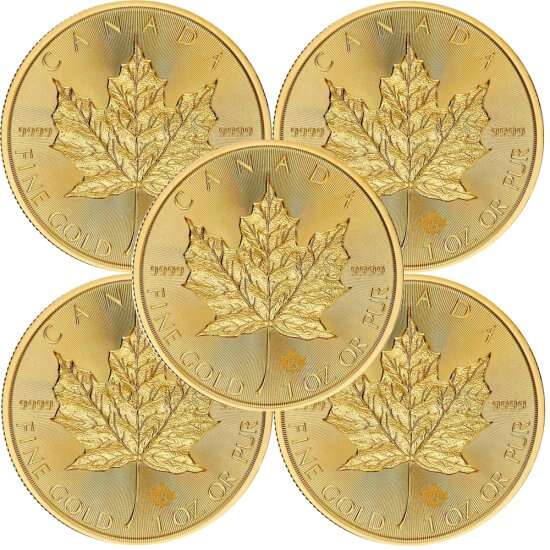 2024 1 oz Canadian Gold Maple Leaf $50 Coin BU
