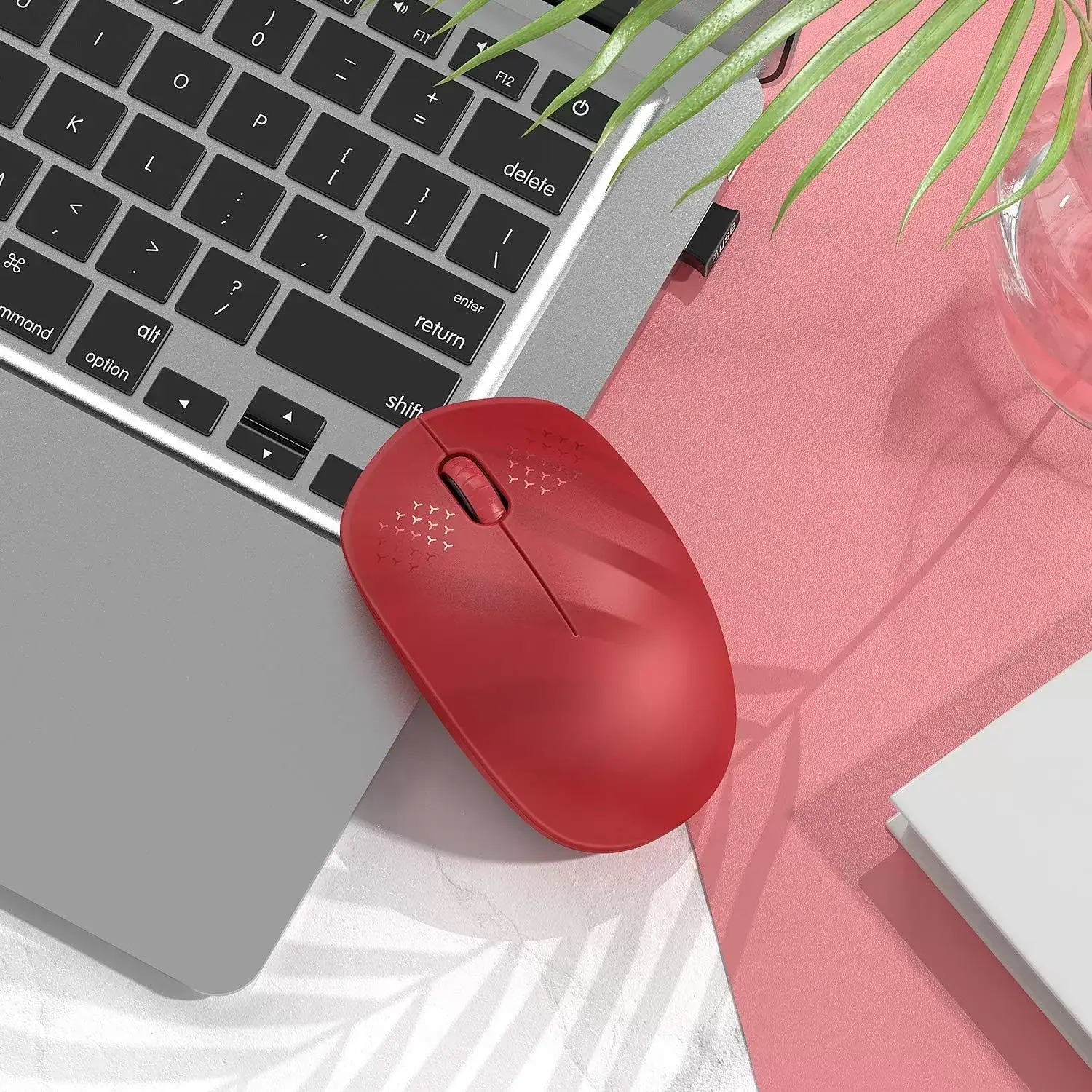 seenda Wireless Mouse, 2.4G Noiseless Mouse with USB Receiver - Portable Computer Mice for PC, Tablet, Laptop with Windows System - Mint Green