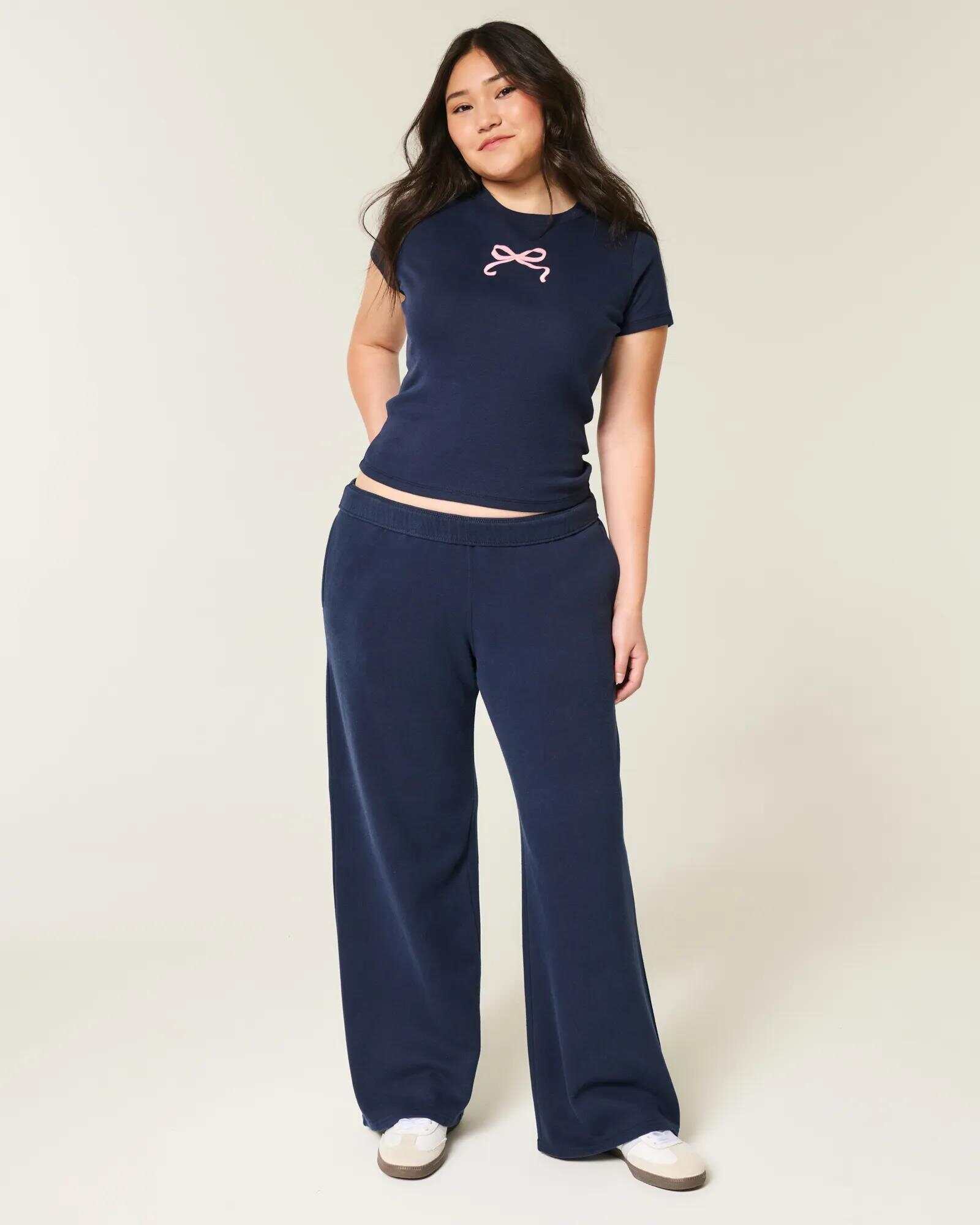 Wide-Leg Sweatpants