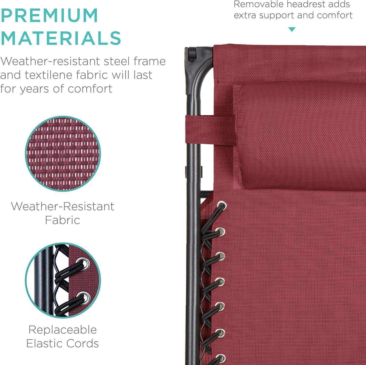 Folding Zero Gravity Recliner Patio Lounge Chair w/Adjustable Canopy Shade, Headrest, Side Accessory Tray, Textilene Mesh - Beige
