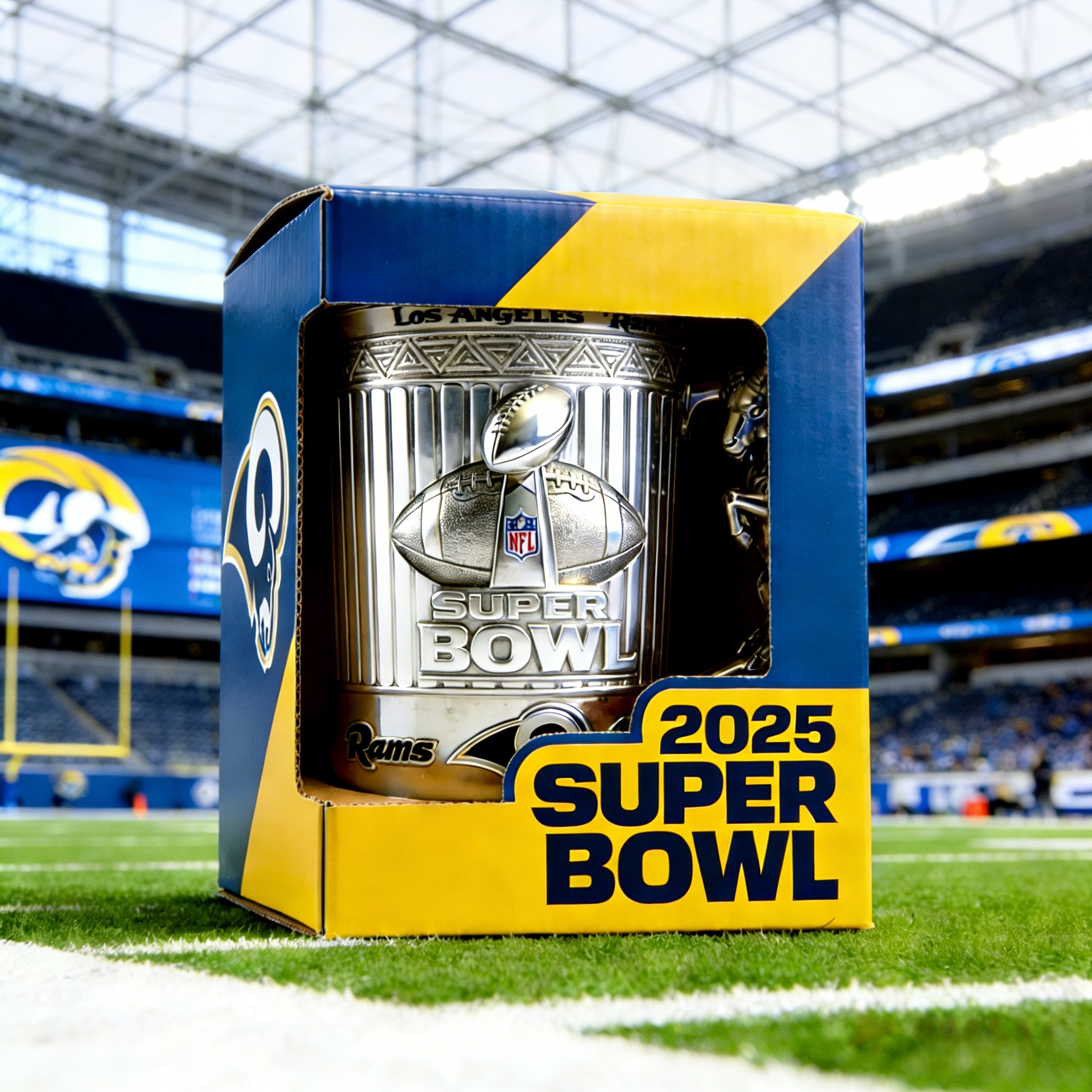 Los Angeles Rams Super Bowl Commemorative Trophy Mug