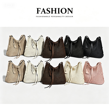 Fashionable women handbag with cowhide leather