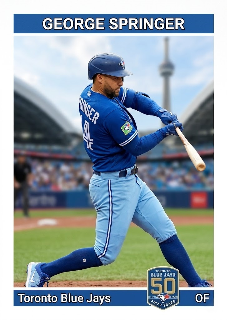 2026 Toronto Blue Jays 50th Anniversary Trading Cards Hobby Box