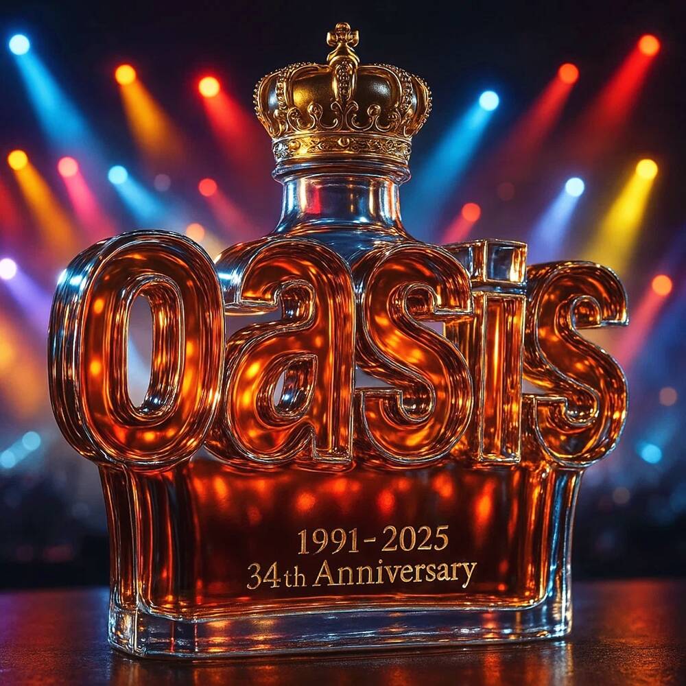 Oasis band Collector's Edition Whisky Bottle