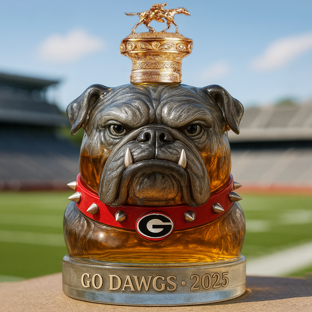 UGA Bulldogs Whiskey Bottle