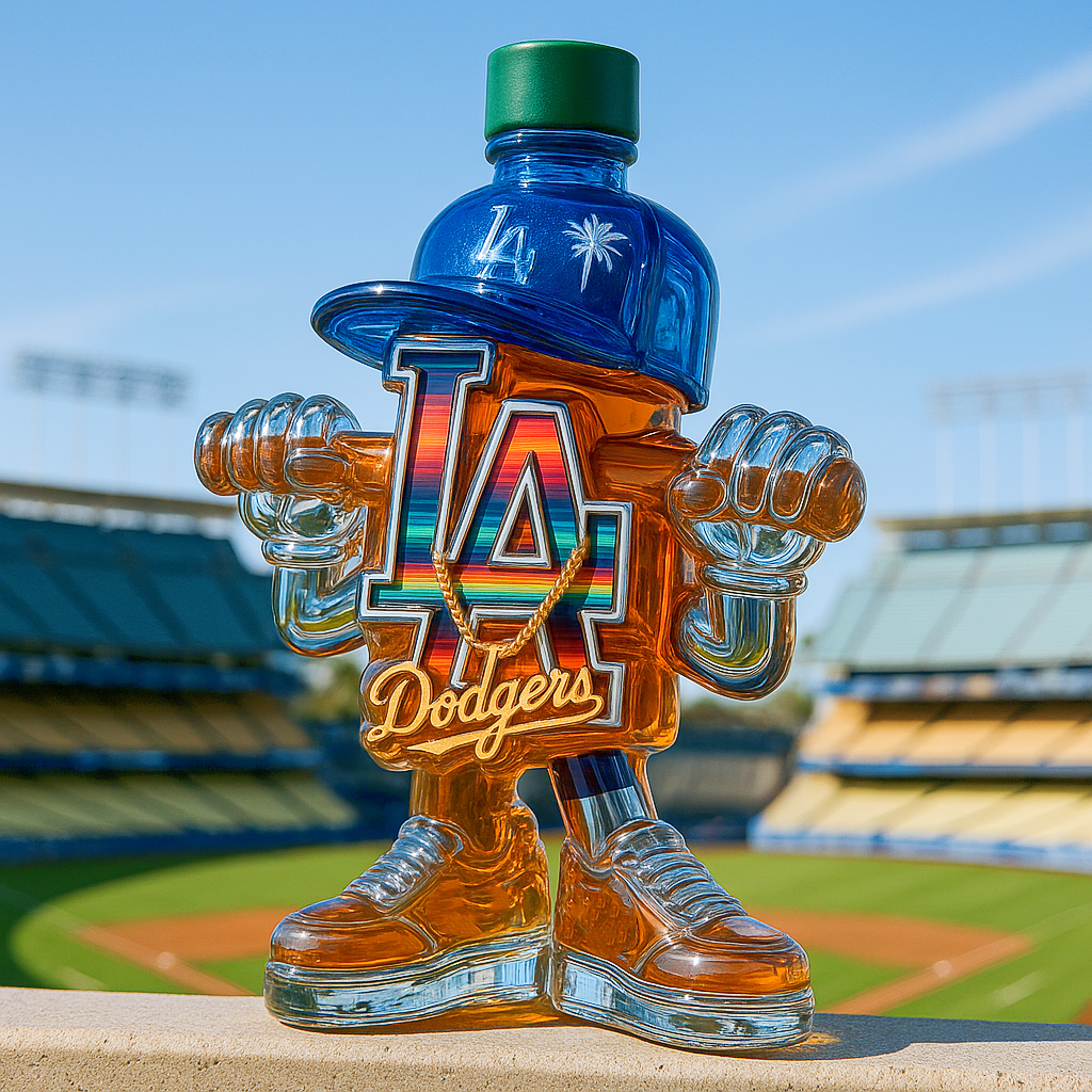 Dodgers Whiskey Bottle