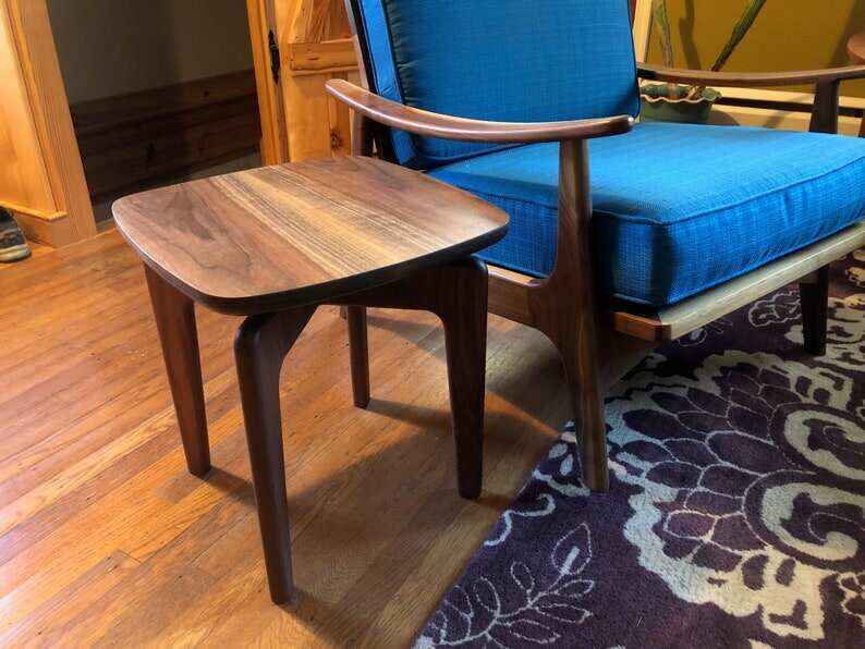 Side Table , Mid Century Modern , Walnut , End Table , Midcentury , Danish Modern