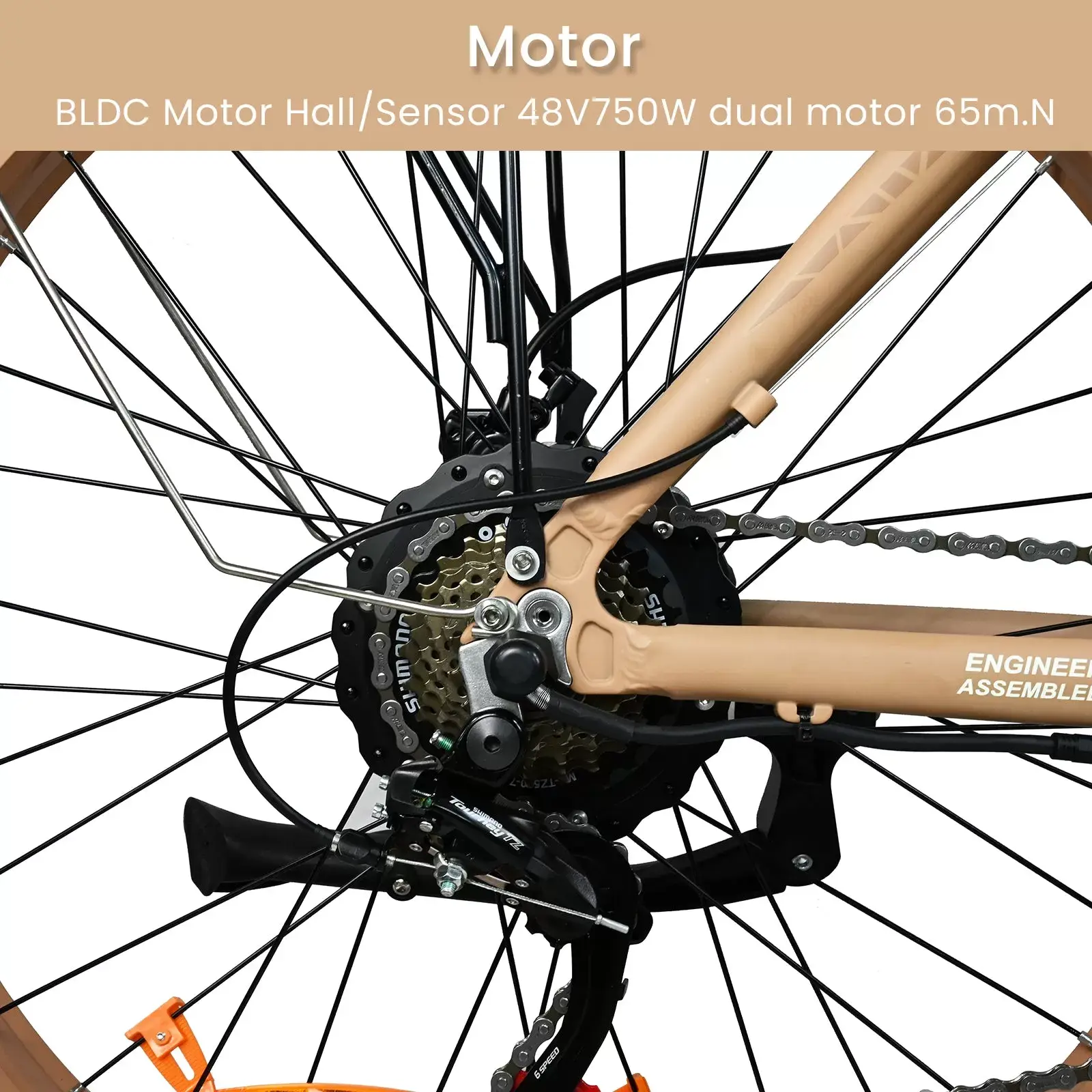 E-bike DP2602 48V 1000W*2 Dual Motor Hurricane Series