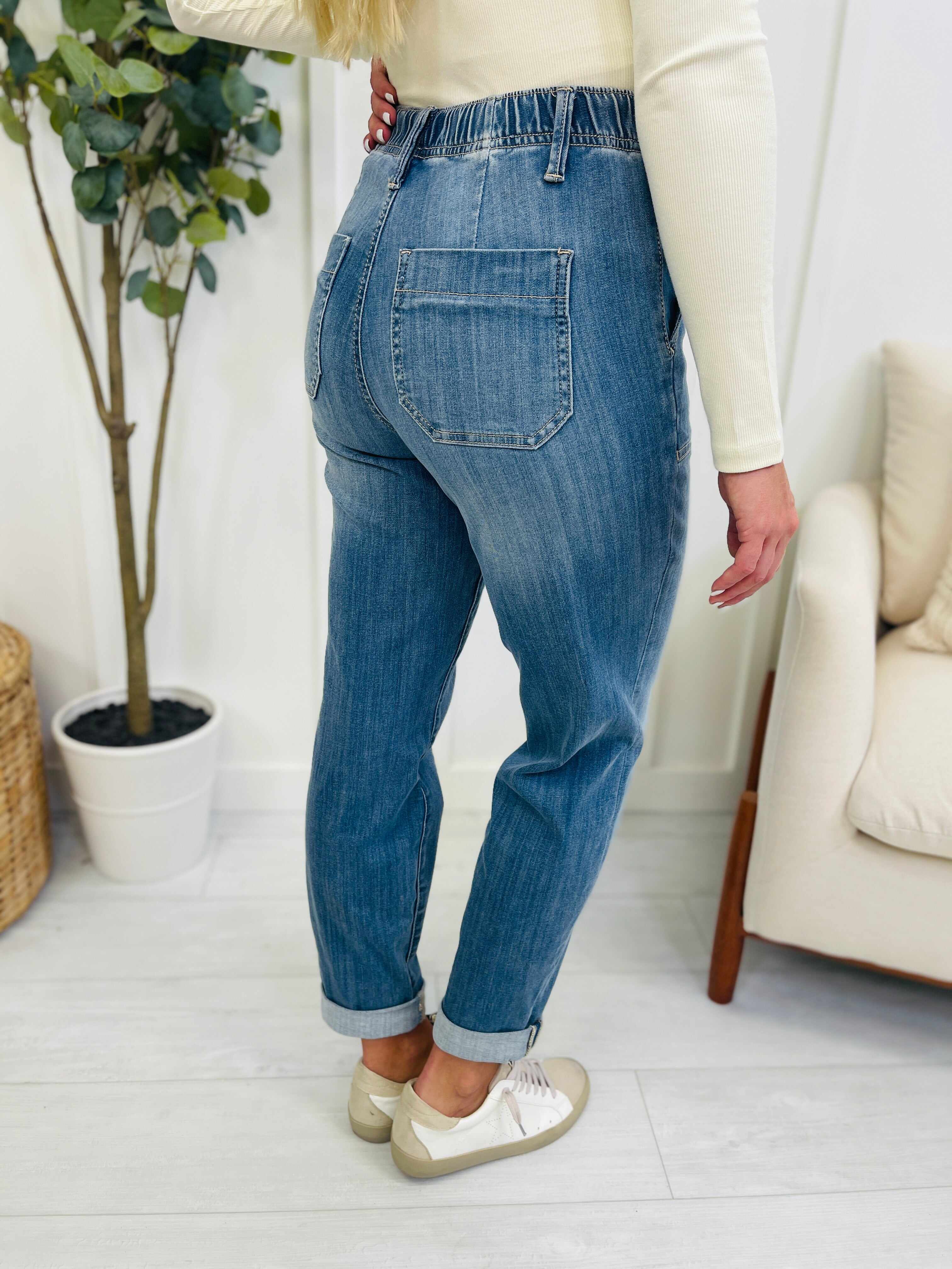 Joggers REG/CURVY Jog It Out Denim Joggers RESTOCK!