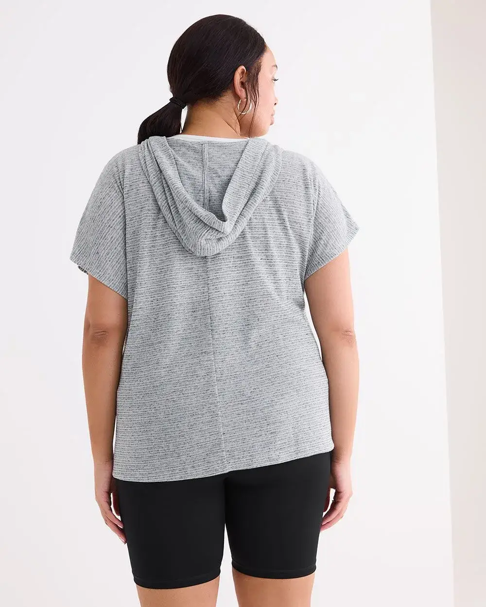 Striped Hooded Top - Active Zone