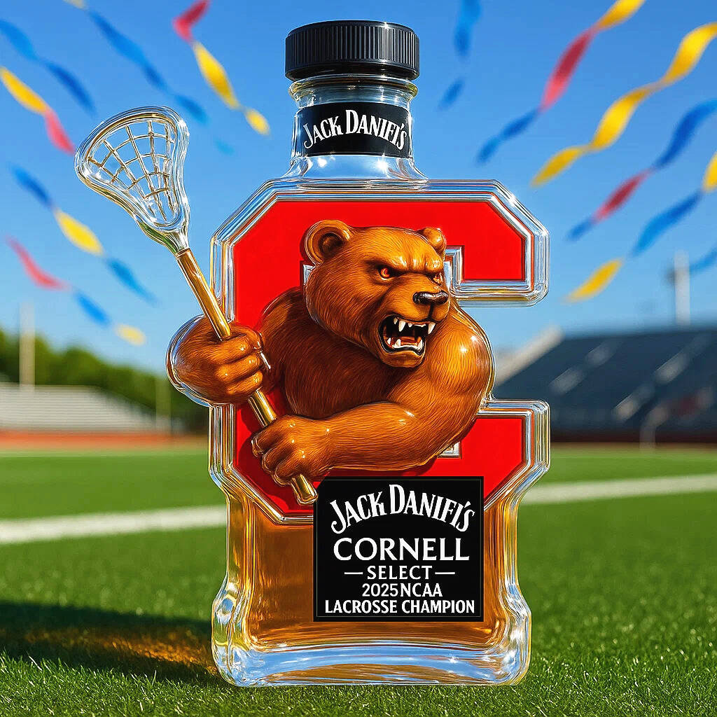 Cornell University 2025 NCAA Lacrosse Championship Bottle