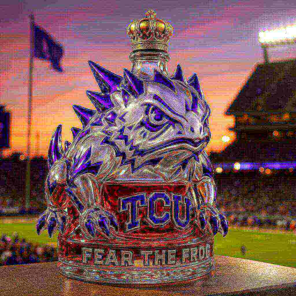 TCU Horned Frogs Limited Edition Whiskey Bottle