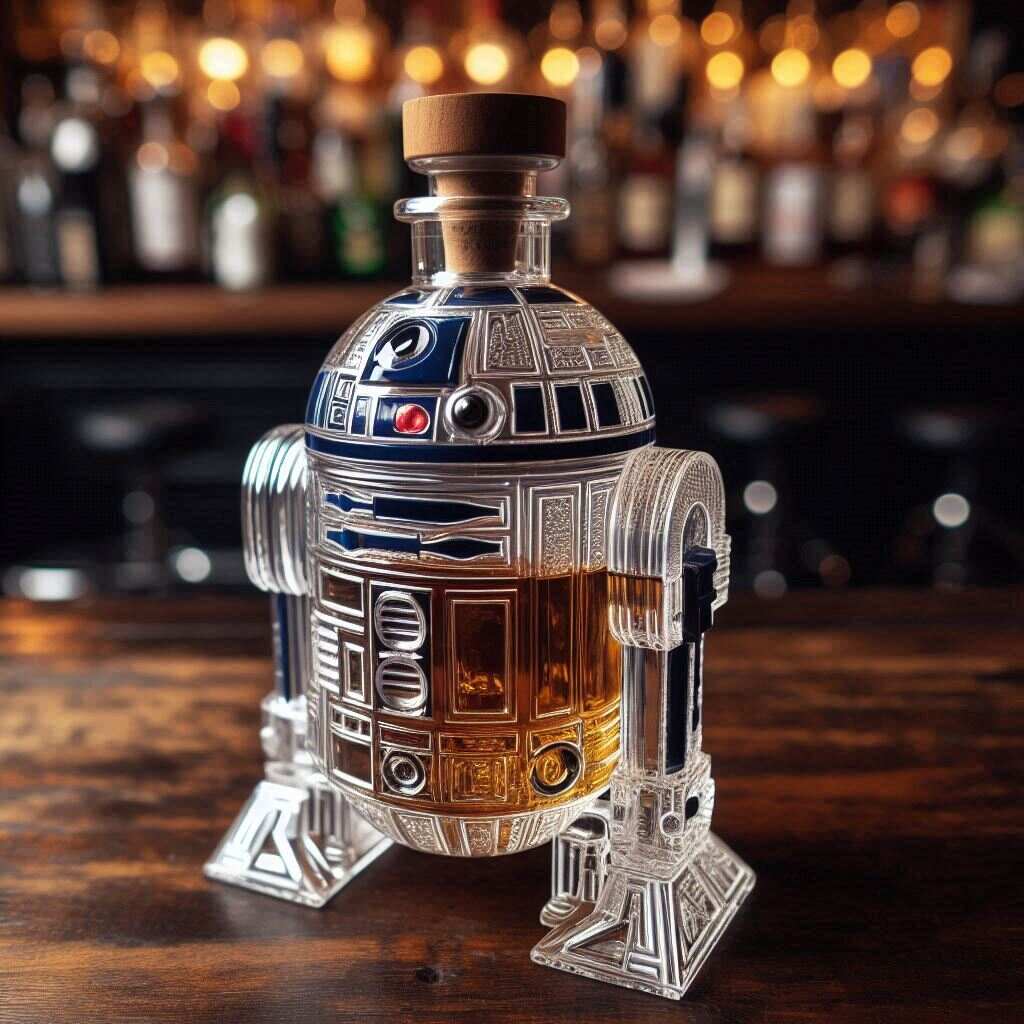 R2-D2 Whiskey Bottle