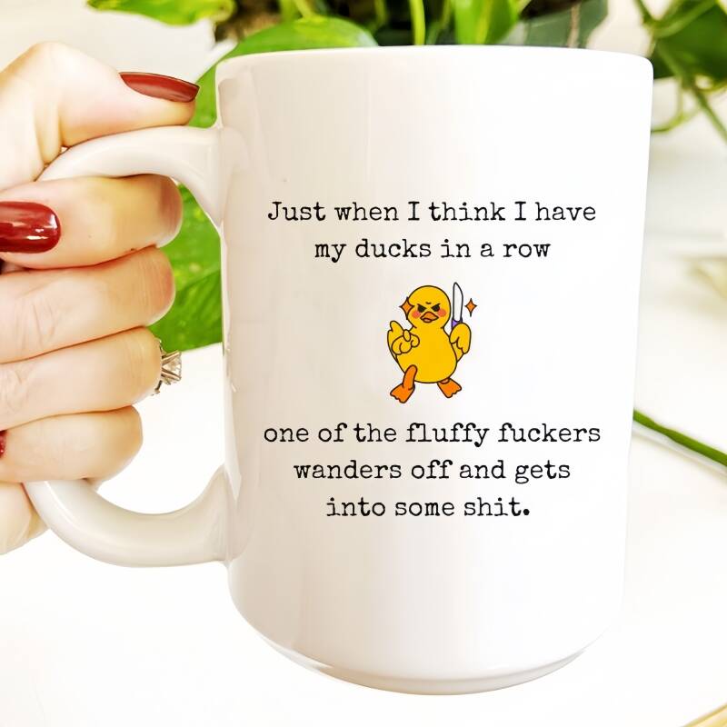 Ducks in A Row Mug