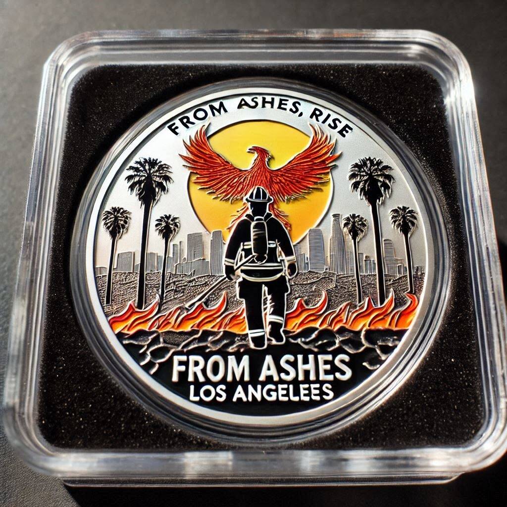 💓💪Los Angeles Wildfire Tribute Coins