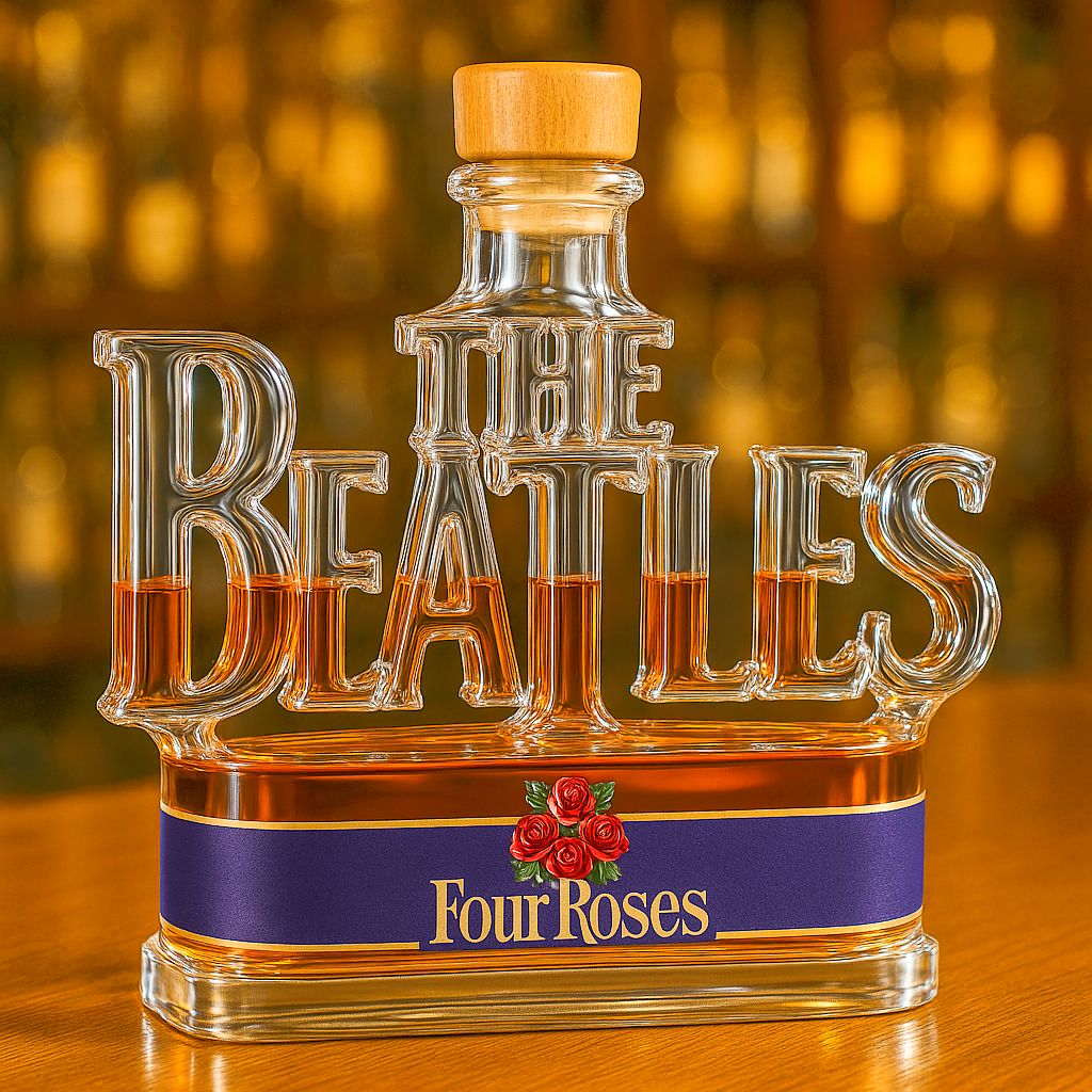 The Beatles 65th Anniversary Whiskey Bottle
