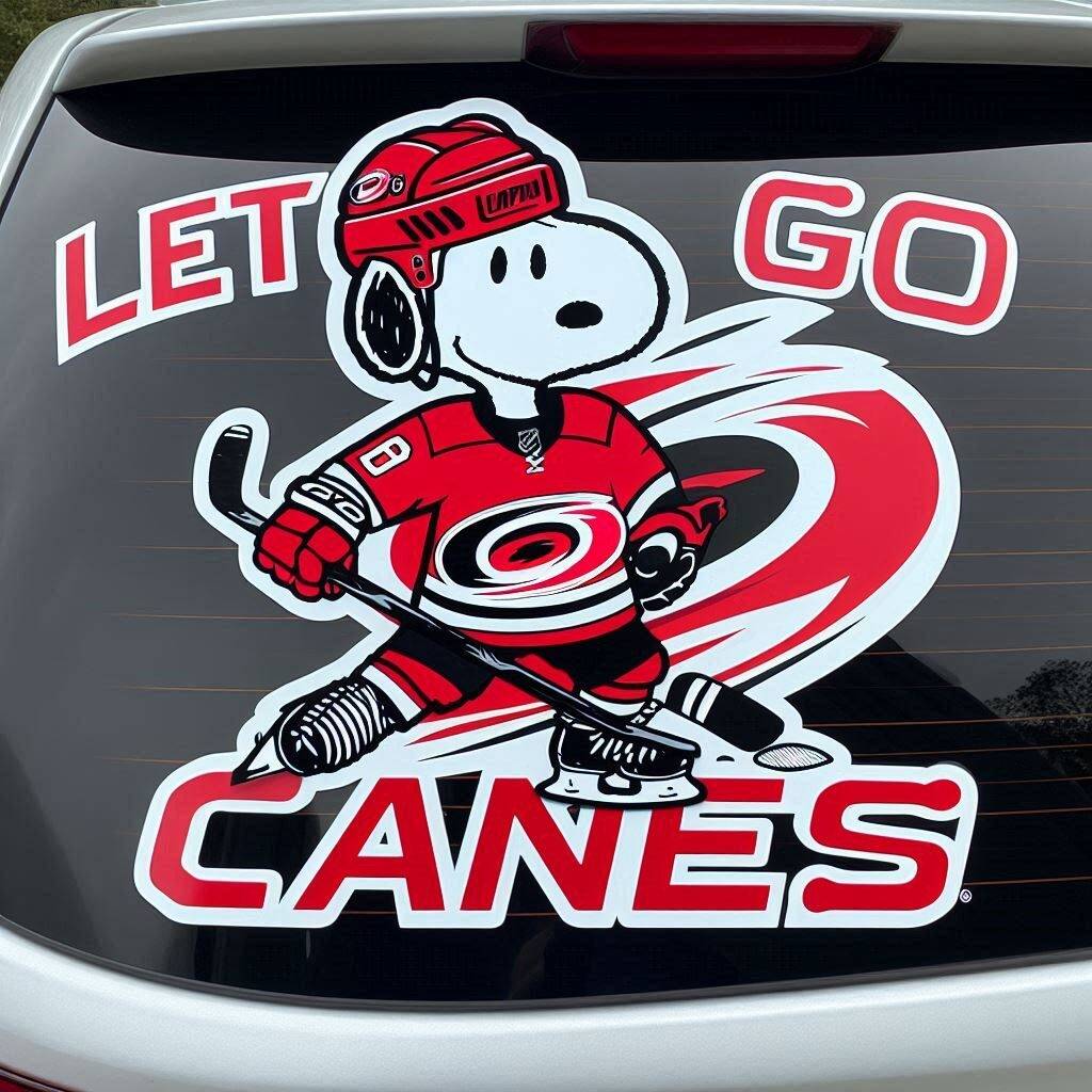 Snoopy NHL Car Decal