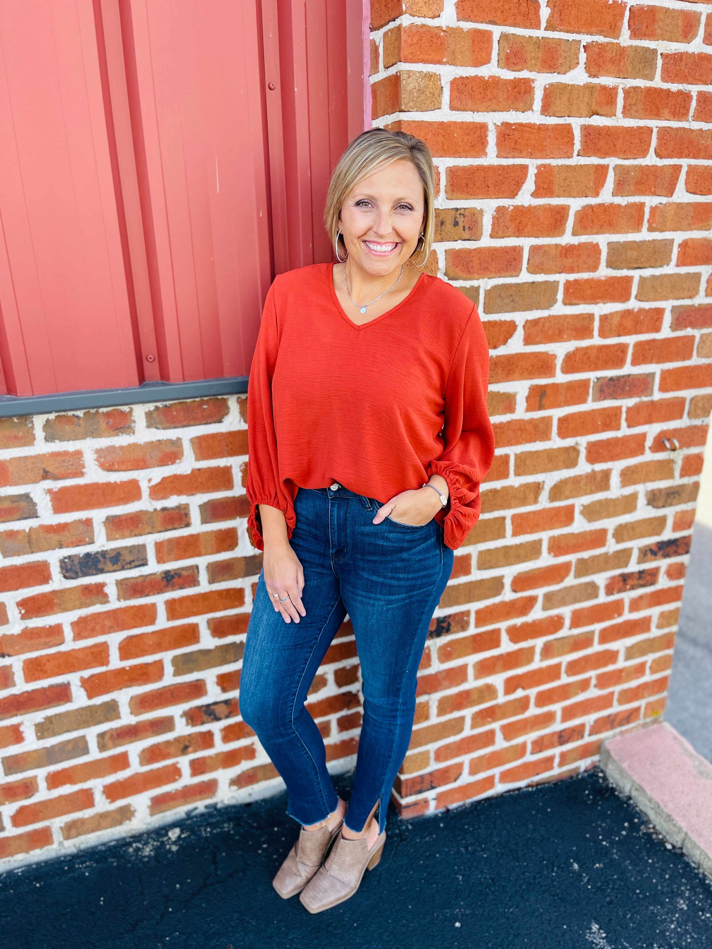 Plus/Reg Always On Your Side Slit Skinny Jeans