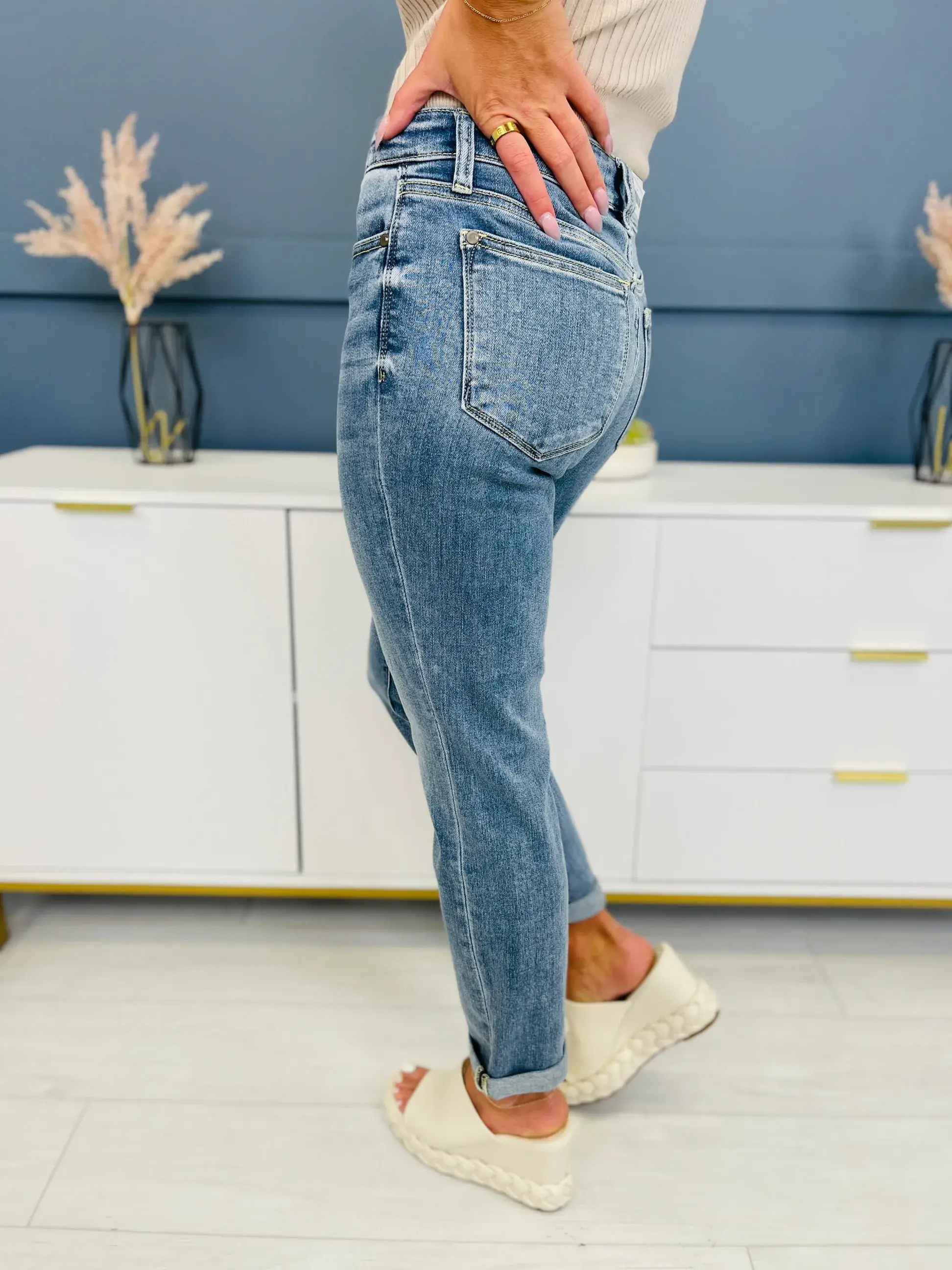 MARKDOWNS! Reg/Curvy The Bleach Boys Nondistressed Boyfriend Jeans--Multiple Washes!