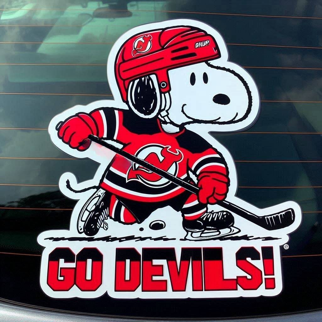 Snoopy NHL Car Decal