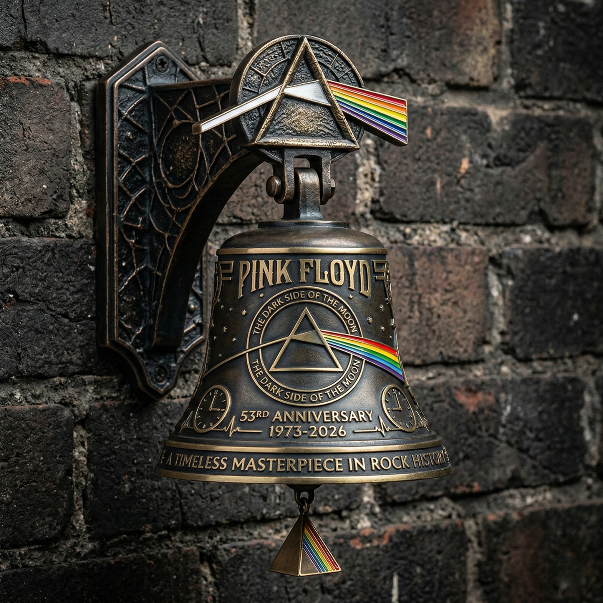 Pink Floyd 53rd Anniversary Commemorative Wall Bell