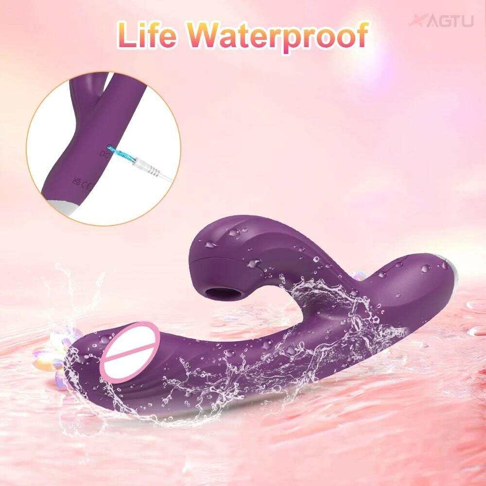 2-in-1 Clit Sucker Vibrator – G-Spot & Clitoral Vacuum Stimulator