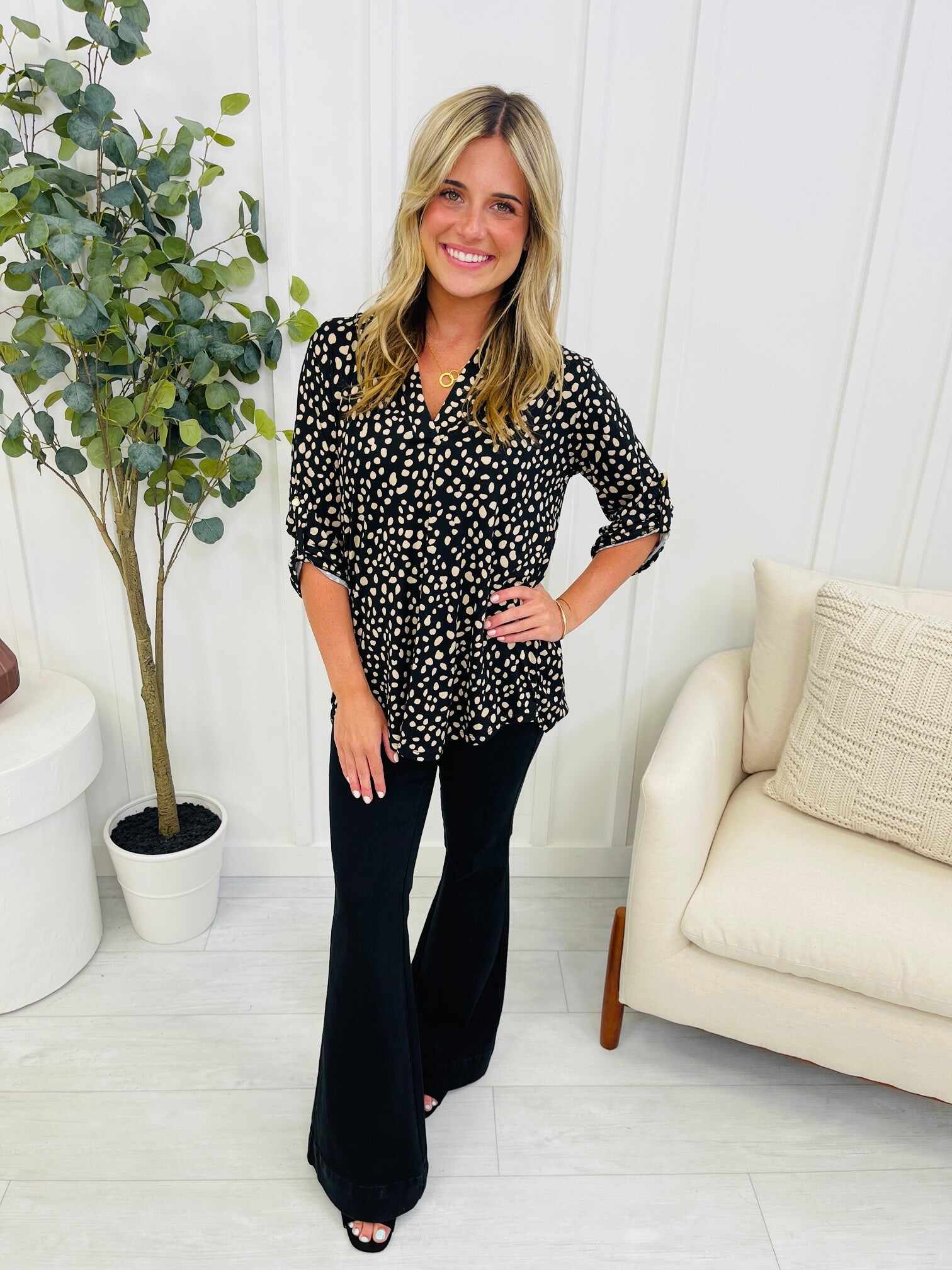 REG/CURVY Blackout Pull On Trouser Flare