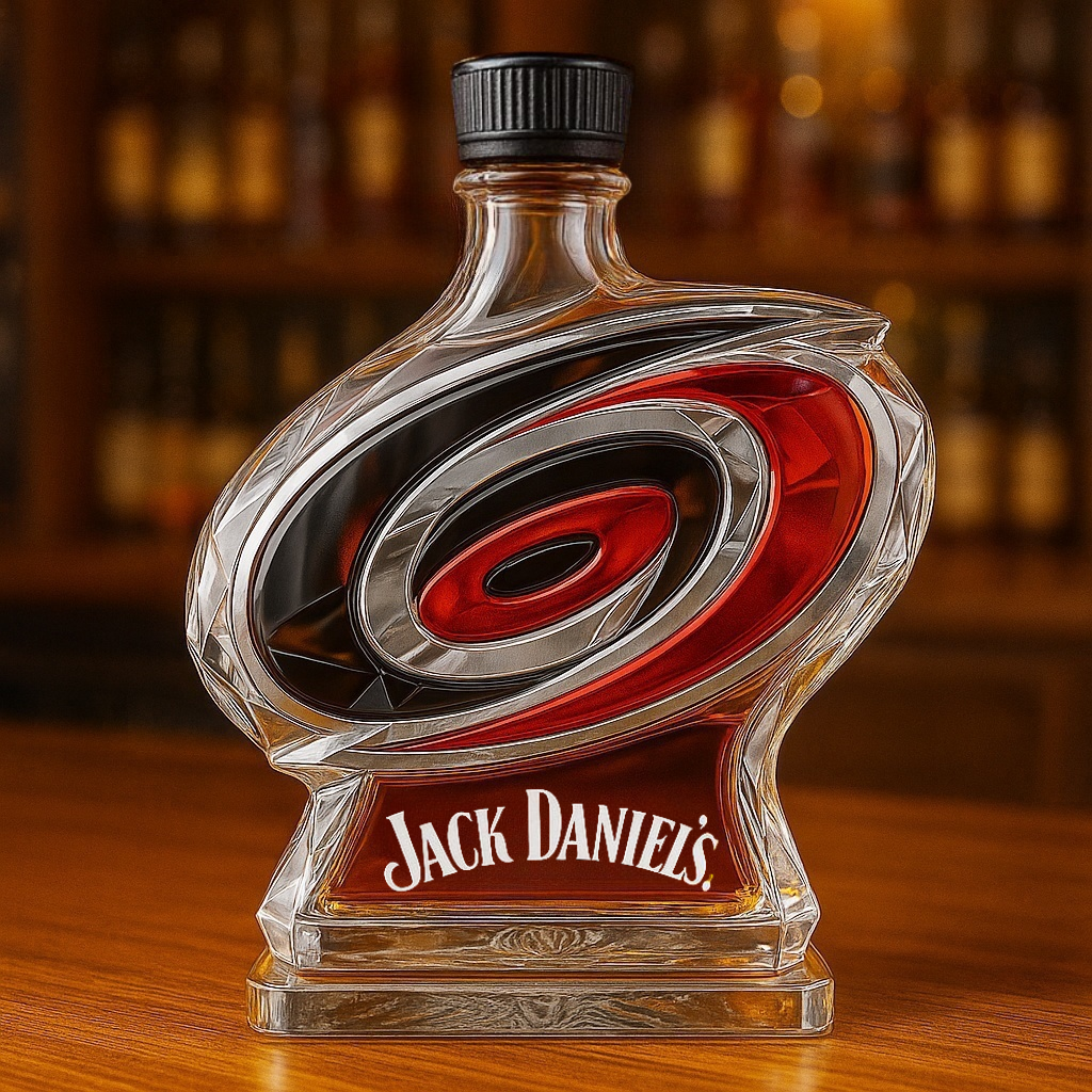 Carolina Hurricanes Whiskey Bottle