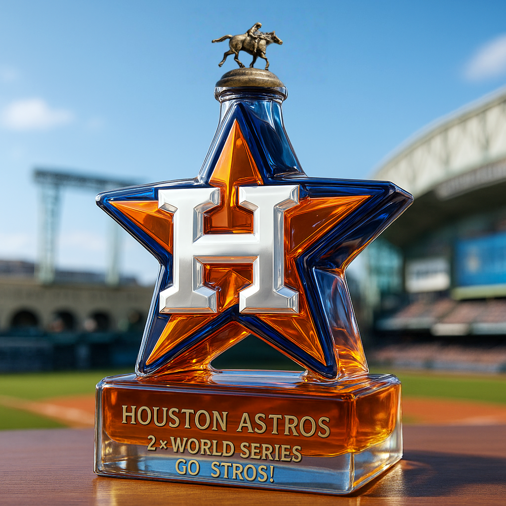 Houston Astros Limited-Edition Whiskey Bottle