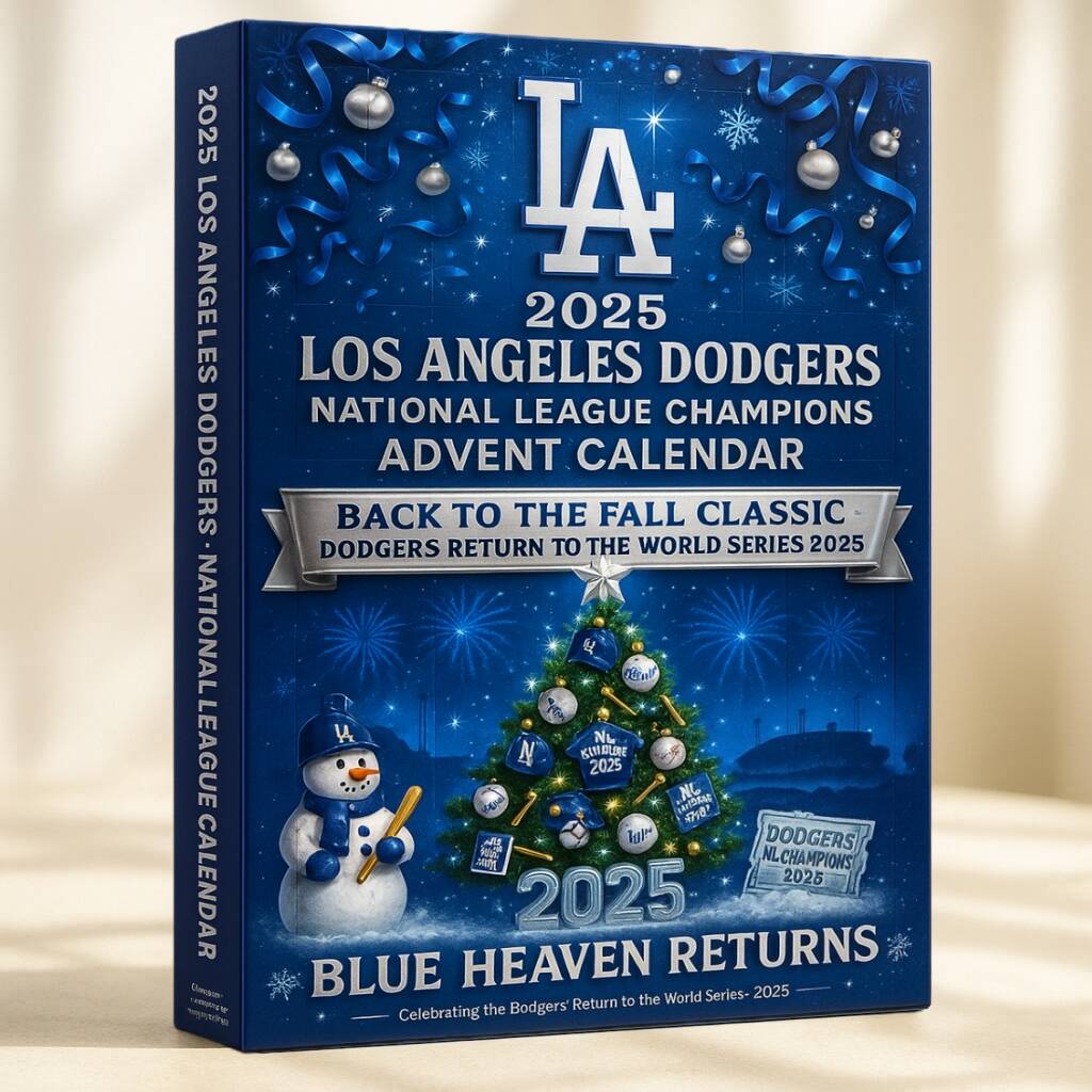 2025 Los Angeles Dodgers National League Champions Advent Calendar