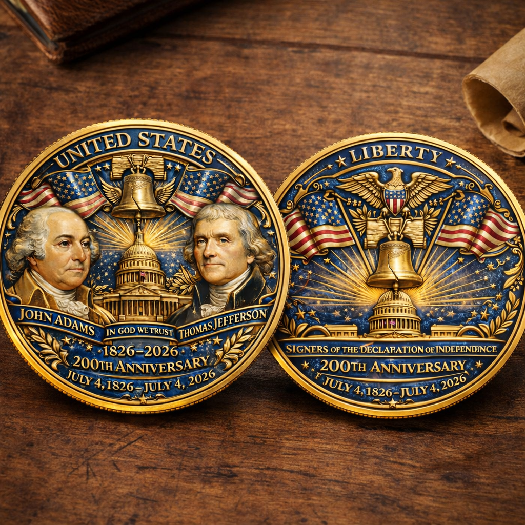 The Adams and Jefferson 200th Anniversary Commemorative Coin