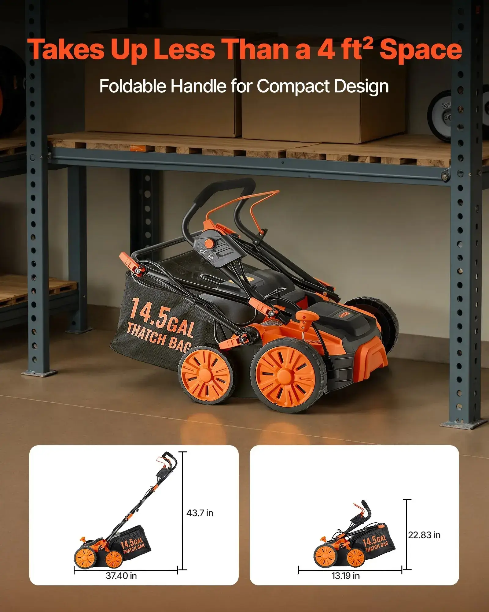 2-in-1 Electric Dethatcher and Scarifier Lawn Dethatcher 13-Inch /16inch  13 Amp