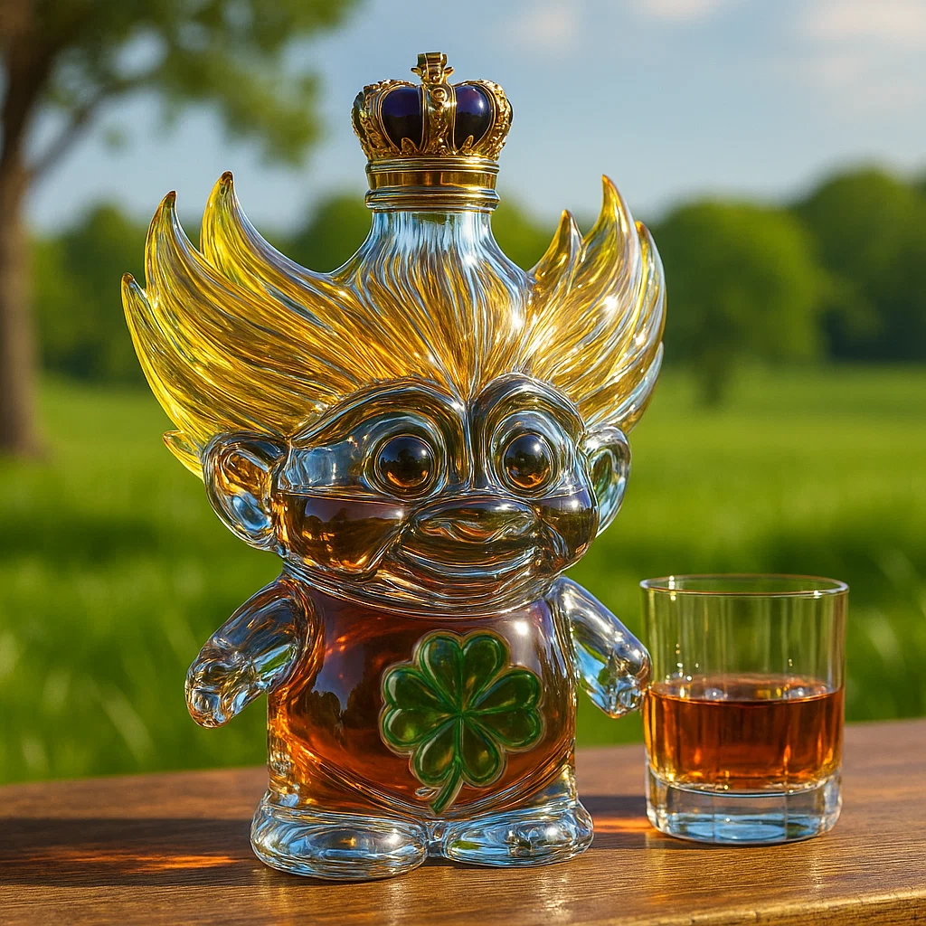 Troll Doll Whiskey bottle