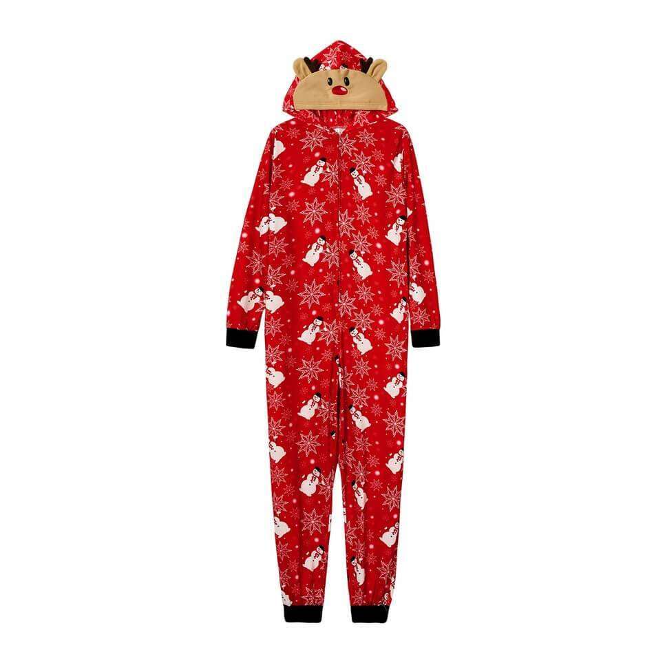 Christmas Cartoon Printed Onesie Family Pajamas Set