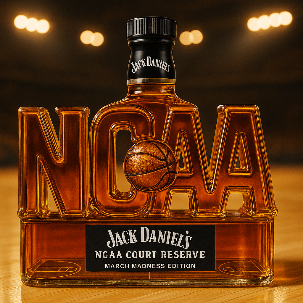 NCAA Basketball  Whiskey Bottle