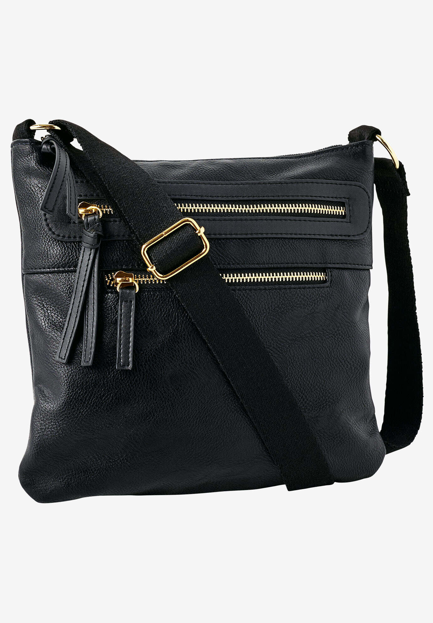 Multi-Zip Crossbody Bag