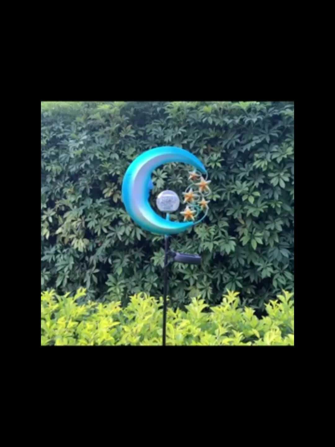 Brighten Up Your Garden with Waterproof Blue Moon Solar LED Lights!
