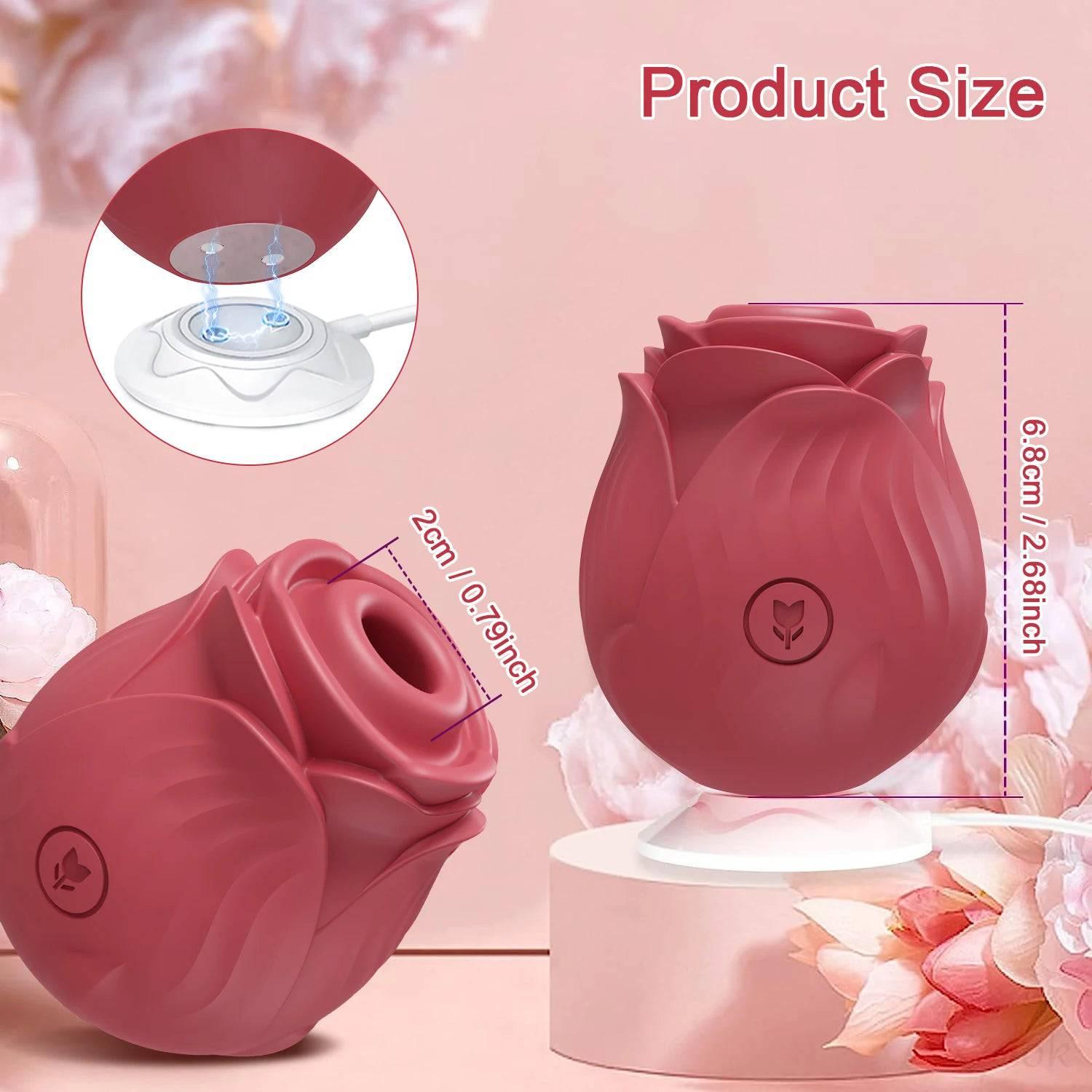 Rose Sucking Vibrator – Clit & Nipple Stimulator