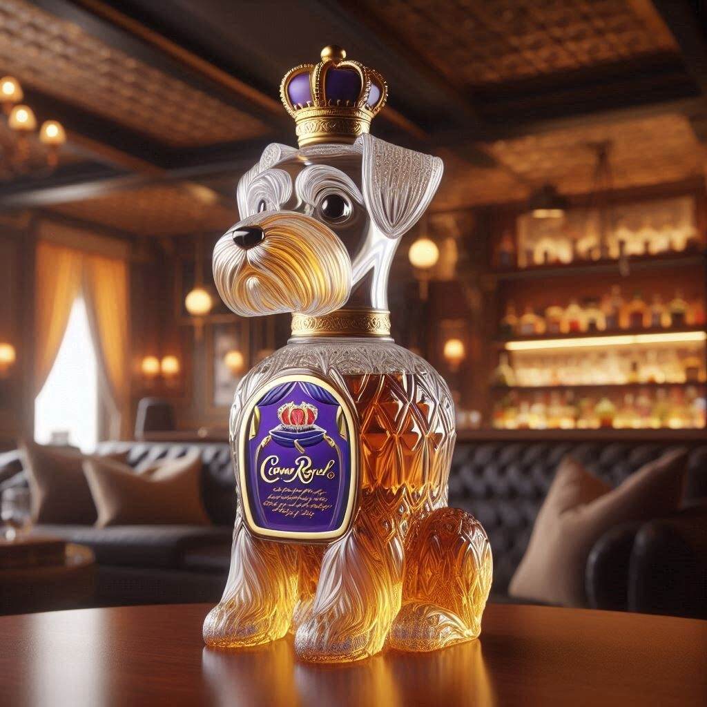 Schnauzer Whiskey Bottle