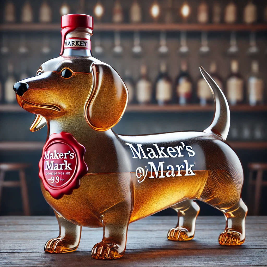 Dachshund whisky bottle