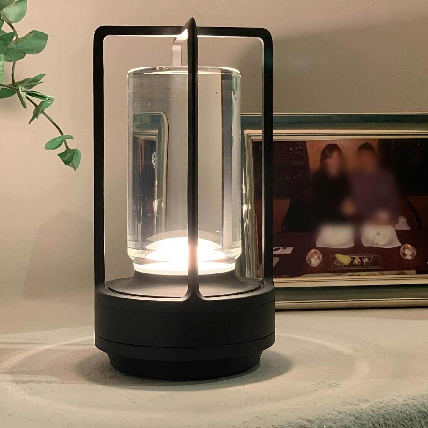 Crystal Lantern Table Lamp