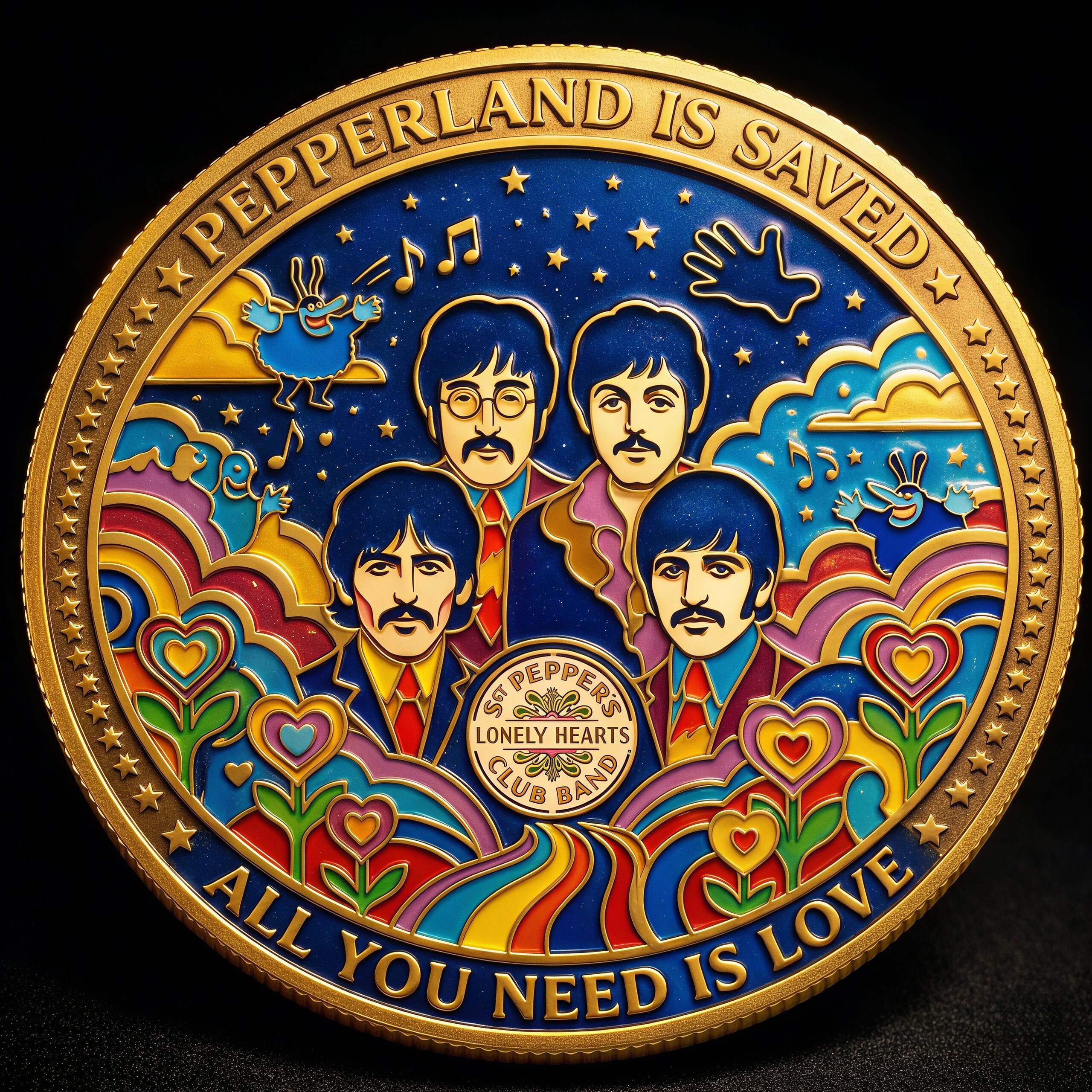 The Beatles' “Yellow Submarine” Commemorative Coin