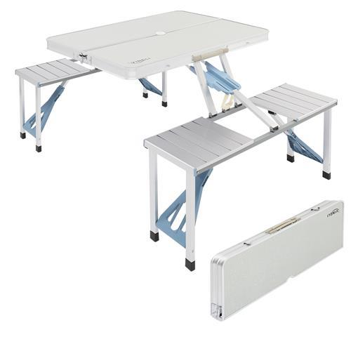 4 Ft Camping Picnic Table Set with 4 Seats