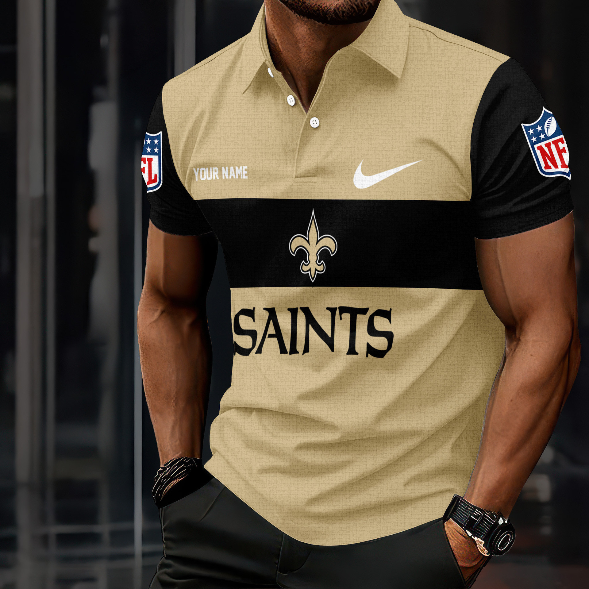 New Orleans Saints | Premium NFL Men Polo Shirt TD230825 - Perfect Gift For Fan