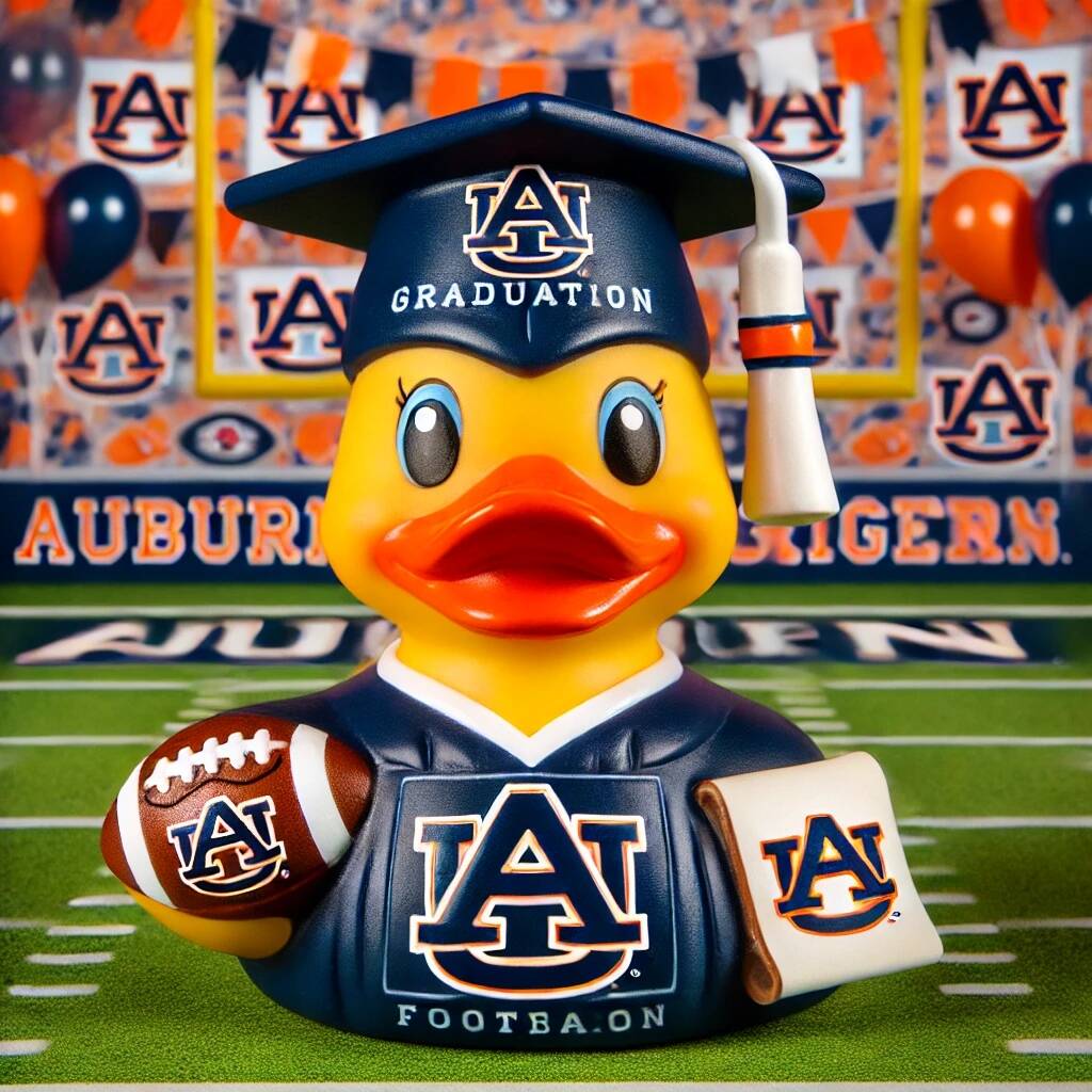 2025 College Football Graduation Duck